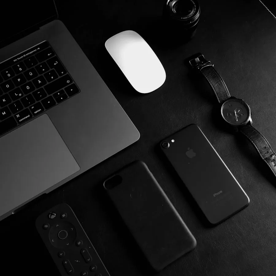 Modern tech workspace